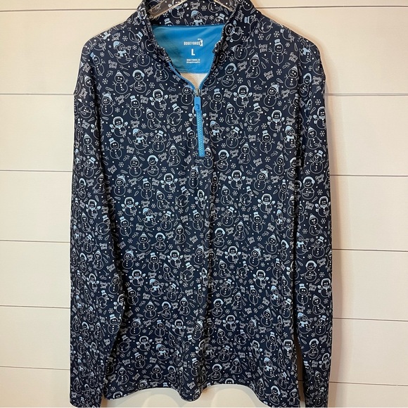 Bogey Bros Frosty Jack Quarter Zip Golf Pullover Mens Size Large - Picture 1 of 6
